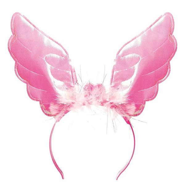 Tiara Asas Rosa - Acessórios Carnaval - Ref 29002136 Cromus