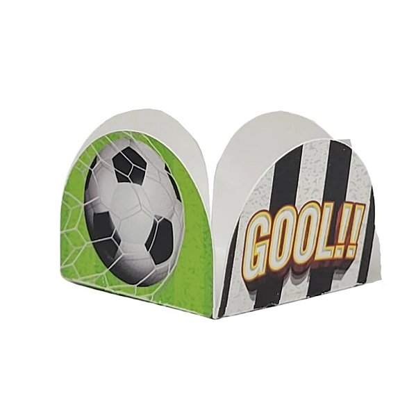 Forminha 4 Petalas Futebol 3.3X3.3X2.5CM com 50Un - NC Toys