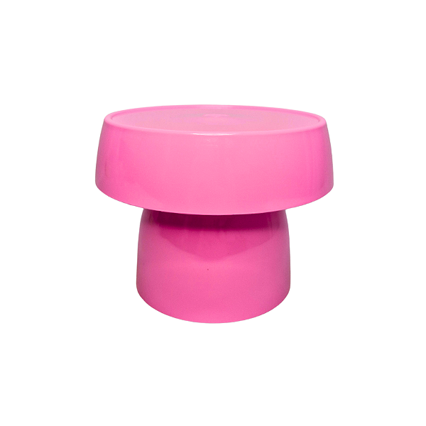 Boleira de Plástico Cogumelo Média Rosa Bebe 15,5 x 13,5 cm - NC Toys