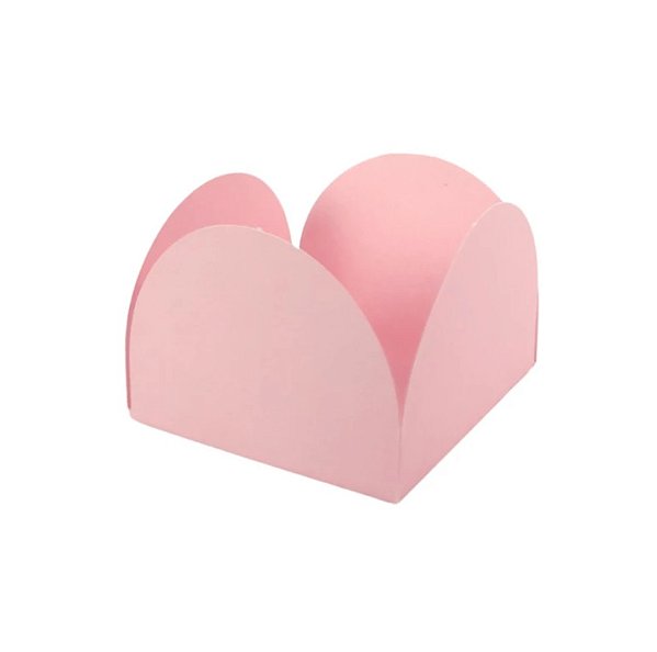 Porta Forminha Rosa Claro 3.3x2.5x3.3cm com 50 Un - NC Toys