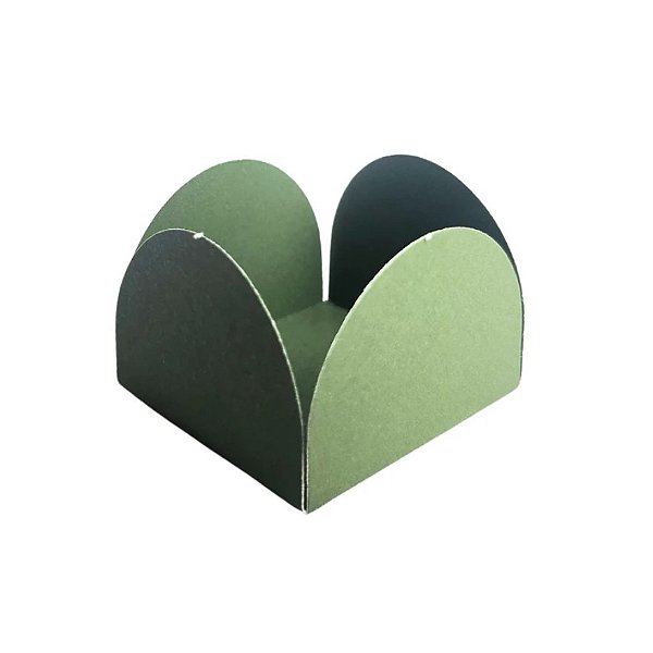 Porta Forminha Verde Eucalipto 4 Petálas 3.3x2.5x3.3cm com 50 Un - NC Toys