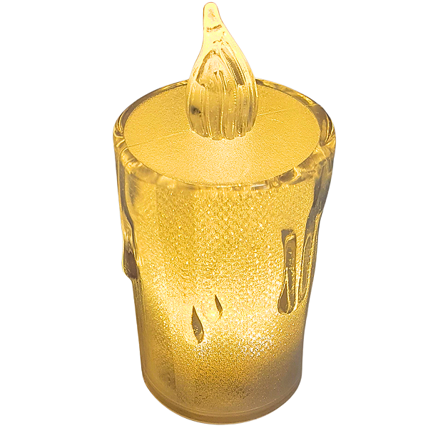 Vela de Led Branca 3.7x8cm 1unidade HA395 - Silver