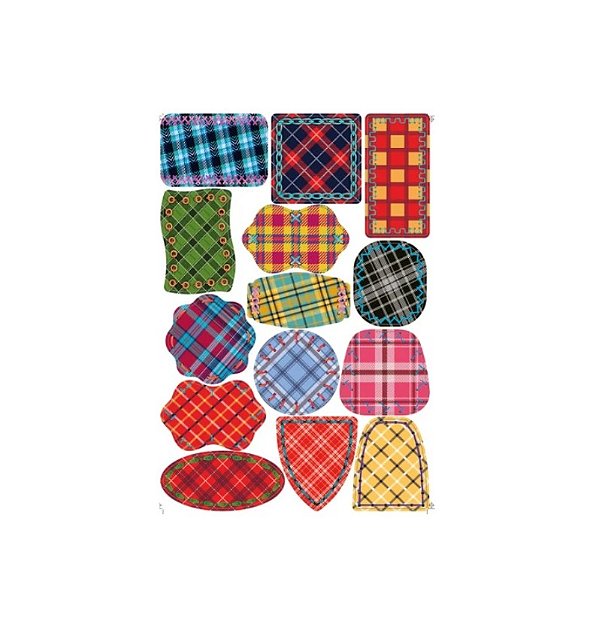 Adesivo Retalhos Juninos com 14 Un Sortidas - NC Toys