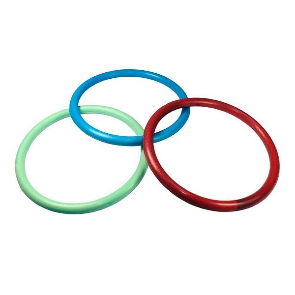 Argolas de Plástico Coloridas com 6 Unidades - NC Toys