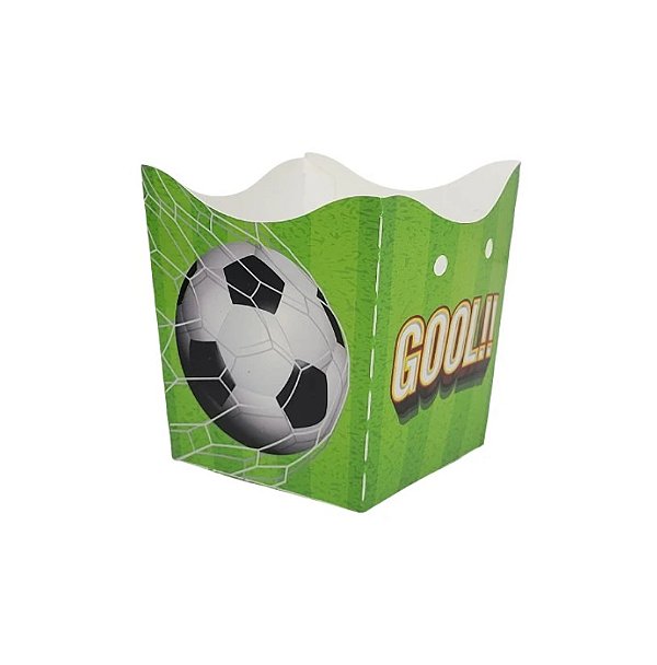 Cachepot de Papel Futebol 9x8x6cm com 10 Un - NC toys
