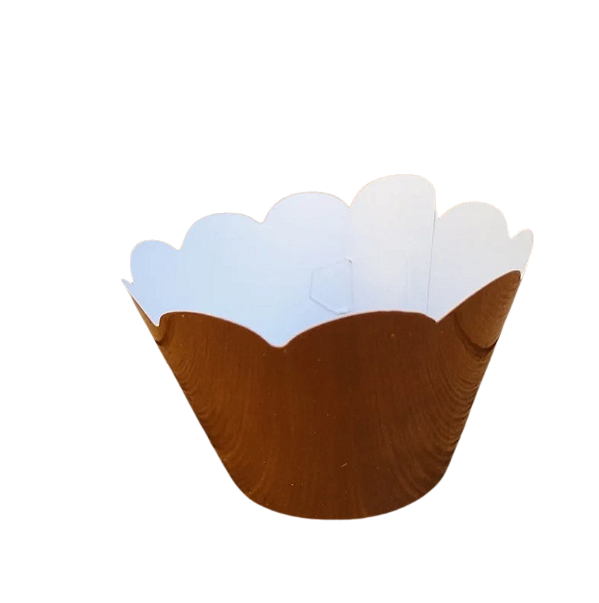 Saia de Cupcake Marrom com 12 Unidades - NC Toys