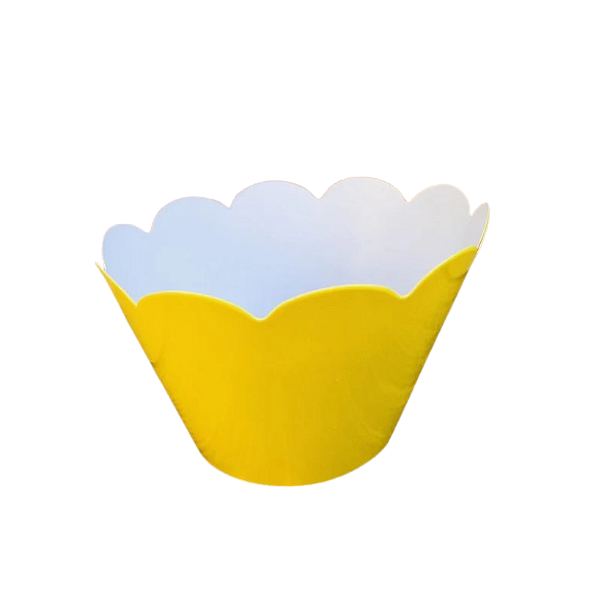 Saia de Cupcake Amarelo com 12 Unidades - NC Toys