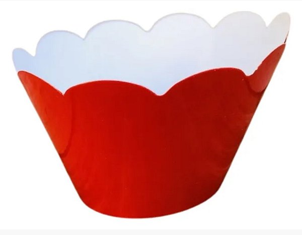 Saia de Cupcake Vermelho com 12 Unidades - NC Toys