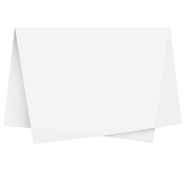 Papel de Seda Liso Branco 49x69cm com 3 Folhas - Ref 235001 Cromus