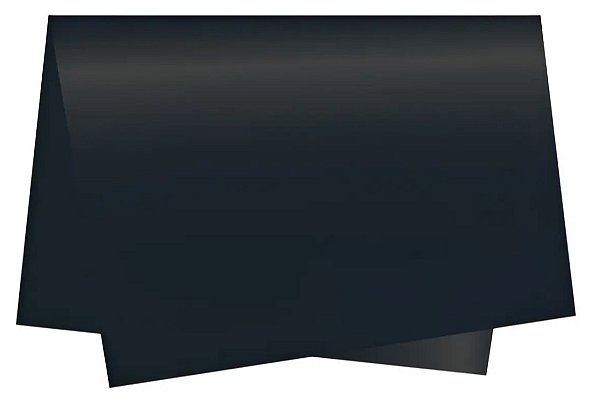 Papel de Seda Liso Preto 49x69cm com 3 Folhas - Ref 235010 Cromus