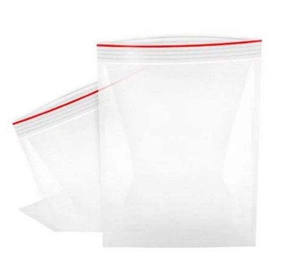 Saco Transparente Zip Lock 34.8x43.5cm com 100 Un - Cromus