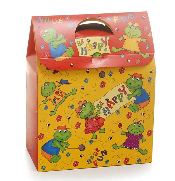 Caixa de Presente Maleta House Happy 24x13x32 - Ref 533001 Cromus
