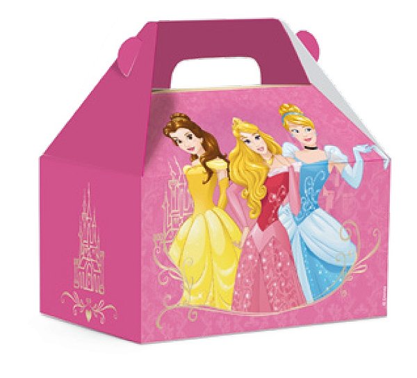 Caixa Maleta Kids Princesas 12x8x12cm com 10 Un - Cromus