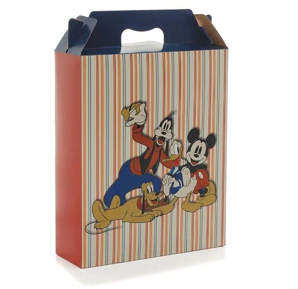Caixa de Presente Maleta Turminha Mickey Disney G 21x7.5x26cm - Cromus