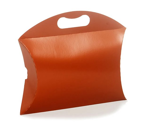 Caixa de Presente Almofada Ferrugem 24x6.5x22cm - Cromus