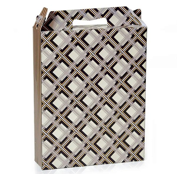 Caixa de Presente Maleta Belga 25x7.5x32cm - Cromus