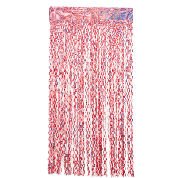 Cortina Decorativa Espiral 2x1mts Rose Gold - Silver