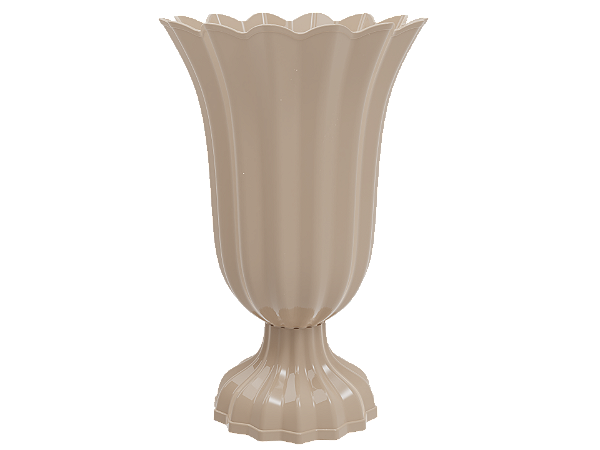 Vaso Plástico Bege 19x12cm - Produfest