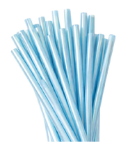 Canudo de Papel Furta Cor Azul com 12 Un - Silver