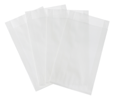 Saco de Papel Liso Branco 14x8cm com 50 Un - Silver