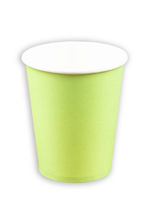 Copo de Papel Liso Verde Limão Citrus 270 Ml com 10 Un - Silver