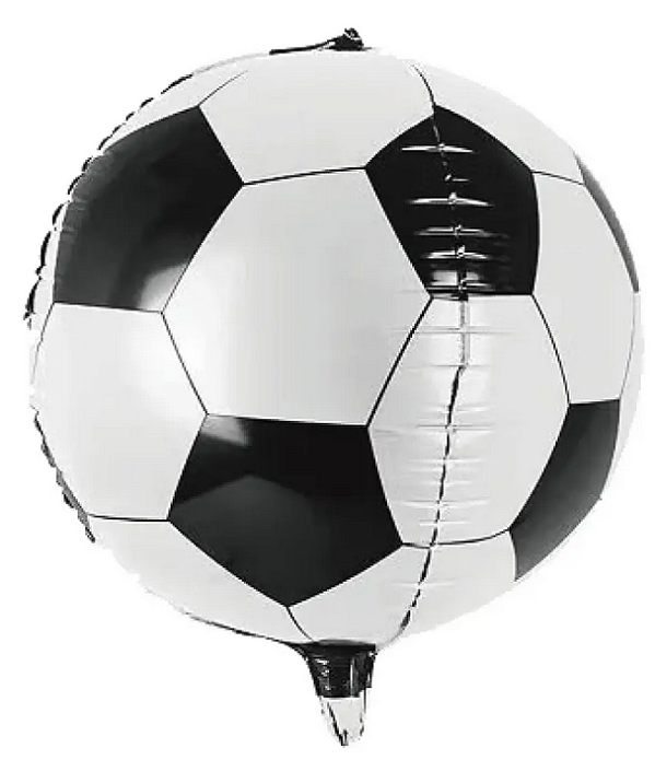 Balão Metalizado 4D Bola de Futebol 32 Polegadas com 1 Unidade 6992626010256