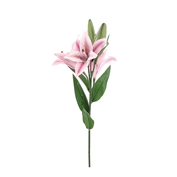 Buque de Lírio Rosa com 3 Hastes 68cm - Ref 1062254 Cromus