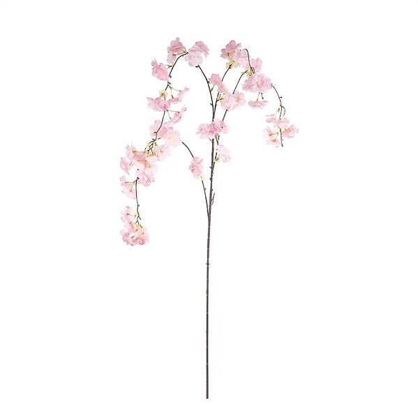 Galho Pendente Cerejeira Toque Real Rosa 136cm - Ref 1086562 Cromus