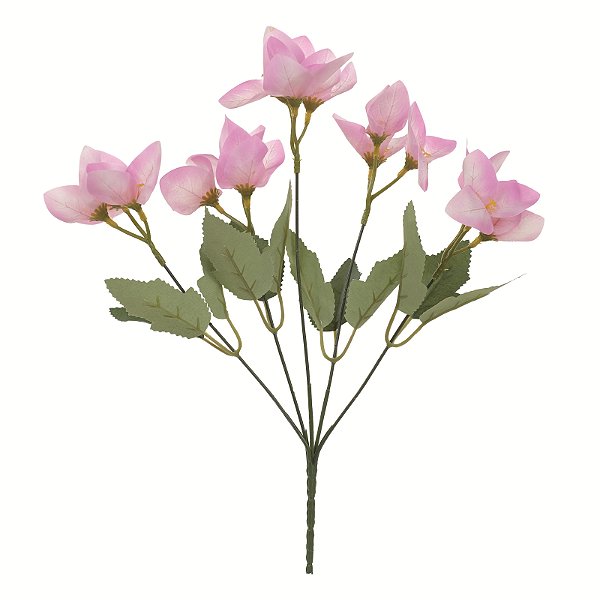 Buque Buganvilia Rosa com 5 Hastes 35cm - Ref 1086398 Cromus