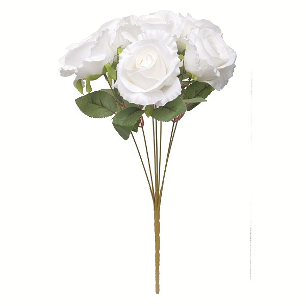 Buque de Rosas Branco com 7 Flores - Ref 1012859 Cromus