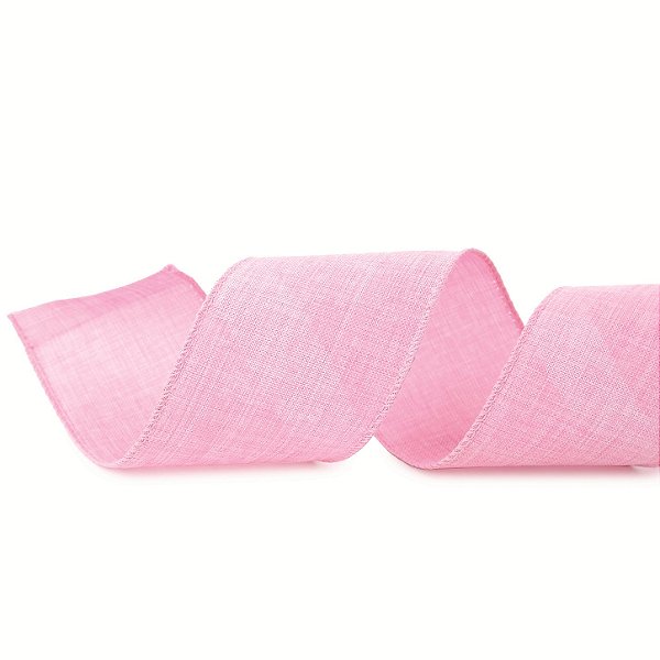 Fita Aramada de Linho Rosa Claro 6,3x914cm - Ref 1056509 Cromus
