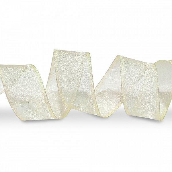 Fita Aramada de Organza Palha 3,6cmX914cm - Ref 10017 Halley