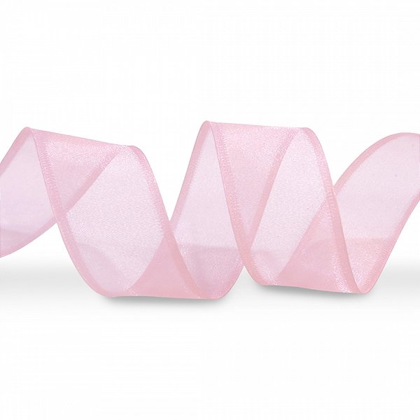 Fita Aramada de Organza Rosa Claro 3,6cmX914cm - Ref 9284 Halley