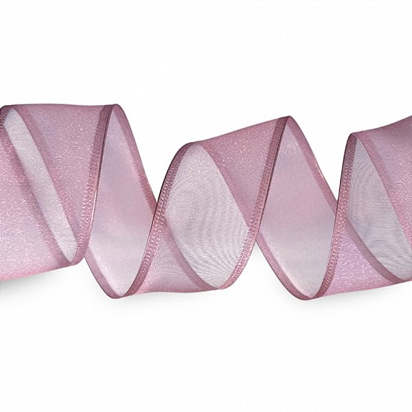 Fita Aramada de Organza Rose Escuro 3,6cmX914cm - Ref 11371 Halley