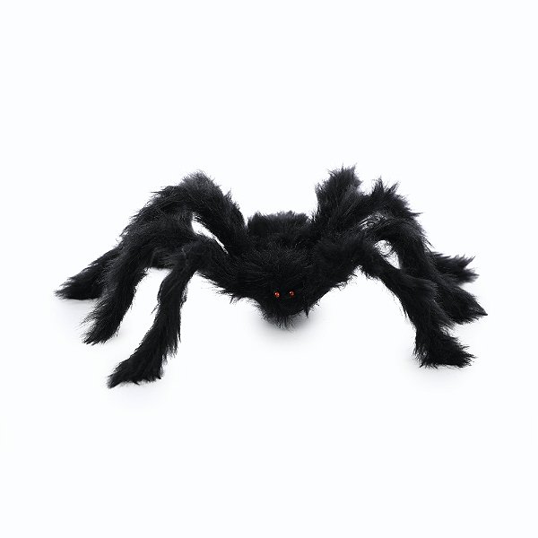 Aranha Preta Peluda 50cm - Ref 29006546 Cromus