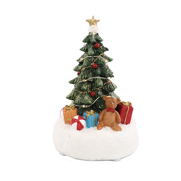 Cenário de Natal Árvore Natalina com Led 13x8cm - Ref 1052967 Cromus