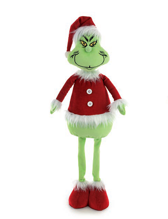 Boneco Grinch em Pé com Roupa Noel 14cmX8cmX60cm - Ref 1092888 Cromus