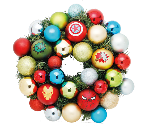 Guirlanda Decorada Bolas Avengers 40cm - Ref 1924912 Cromus