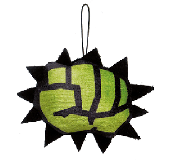 Enfeite Pendurar Soco Hulk Pelucia 10cm - Ref 1595232 Cromus