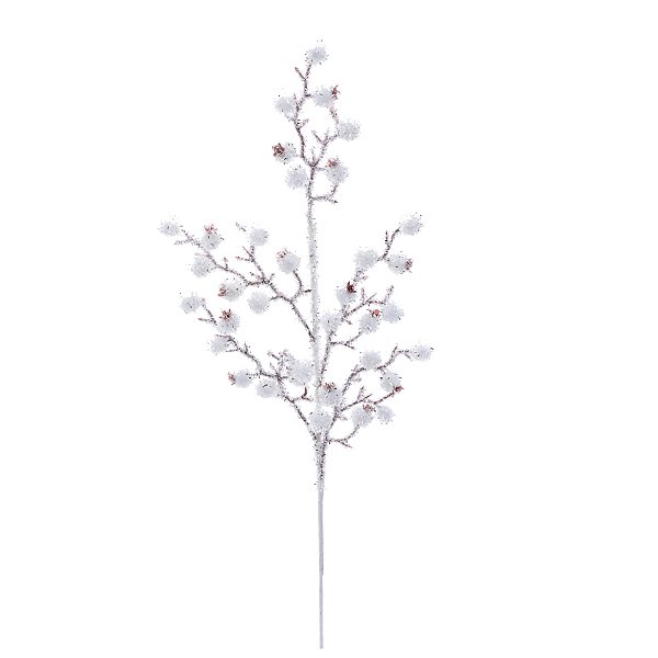 Galho Berry Branco Nevado 66x12cm - Ref 1101712 Cromus