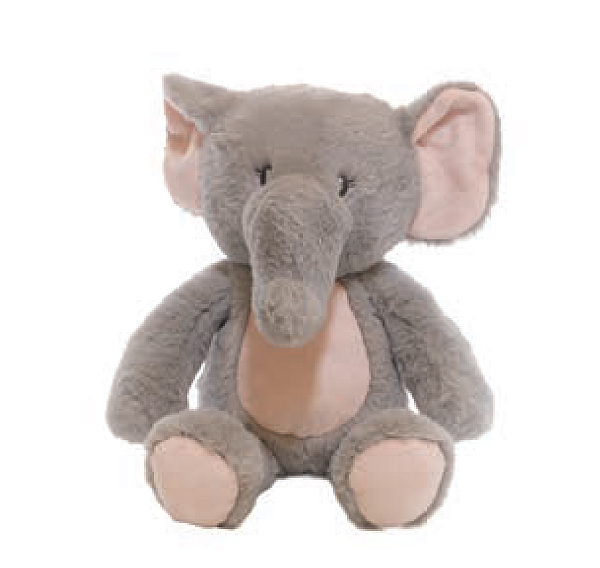 Pelúcia Elefante Cinza 24cm - Ref 3114424 Cromus
