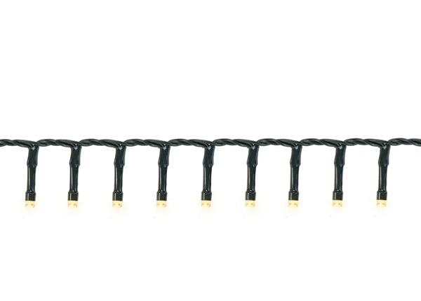 Cordão de Led 500 Lâmpadas Luz Amarela com Strobo Amarelo Fio Verde 20 Metros - Ref 1091935 Cromus