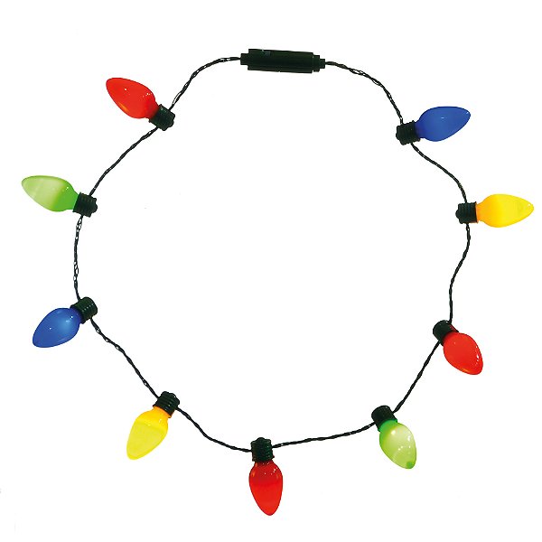 Colar de Natal Lâmpadas Natalinas Coloridas com 9 Leds - Ref 1592697 Cromus