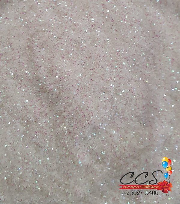 Glitter para Balão e Artesanatos Branco Furtacor 2 gramas