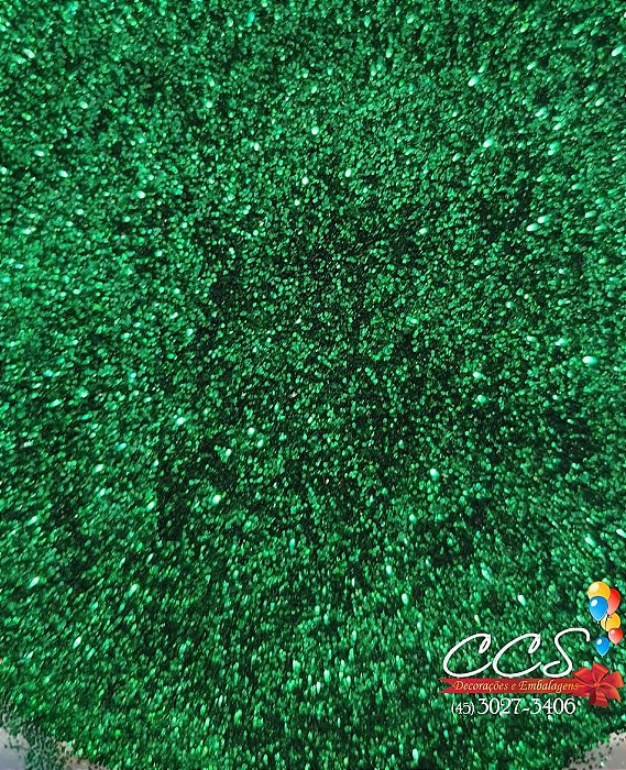 Glitter para Balão e Artesanatos Verde Escuro 2 gramas