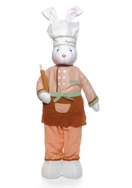 Coelho de Páscoa Chef em Pé 80cm Cromus