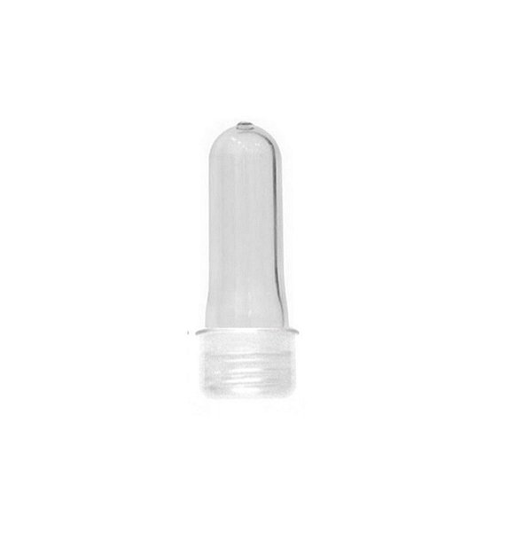 Mini Tubete 8cm Tampa Plastica Transparente com 10 unidades