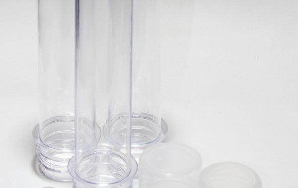 Tubete 13cm Tampa Plástica Transparente com 10 unidades