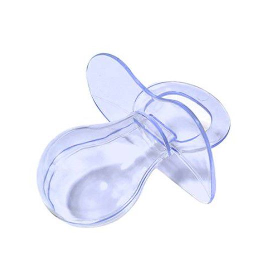 Chupeta Acrílica Translucida Azul para Lembrancinha c/ 5 Un Chá de Bebê - Revelação