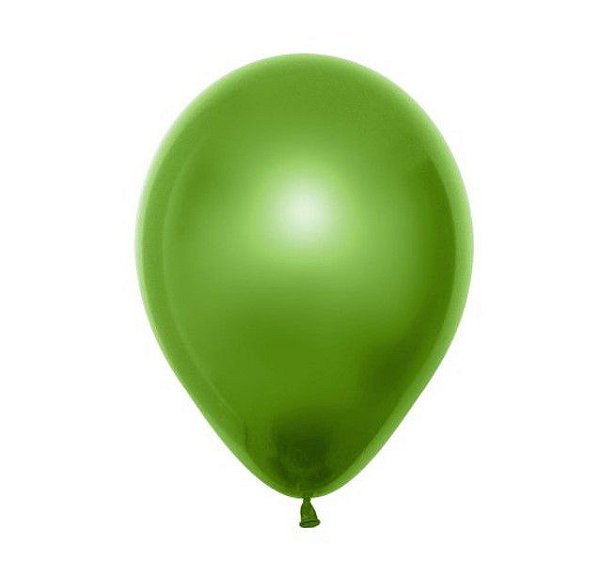 Balão Latex Metal 12 Polegadas Verde Lima Pacote com 50 un SEMPERTEX Cromus 39000300